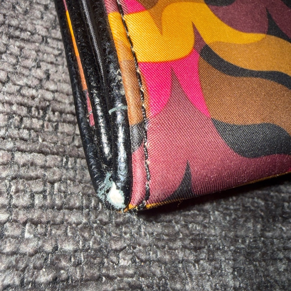 Y2K Vera Bradley Modern Lights Push Lock Wallet Zip Around Clutch - Picture 4 of 12